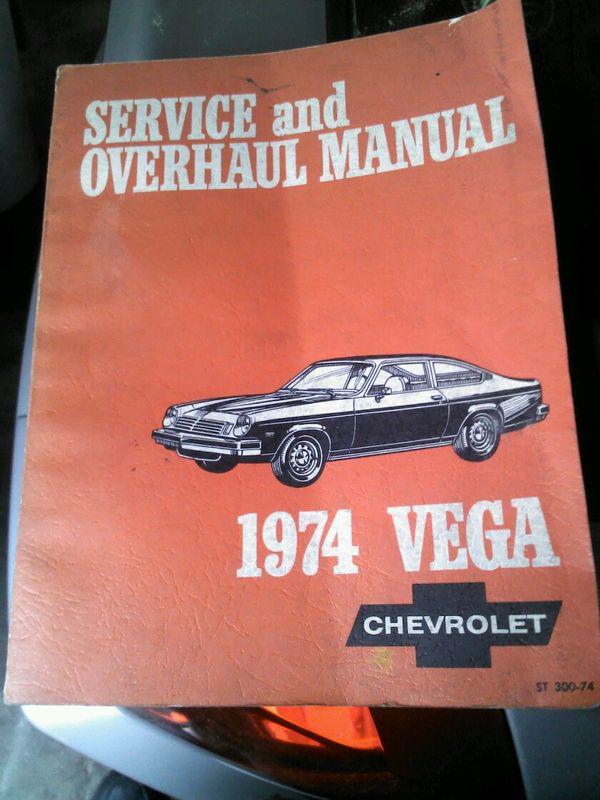 Purchase 1974 Chevrolet Vega Shop Service Repair Manual Engine