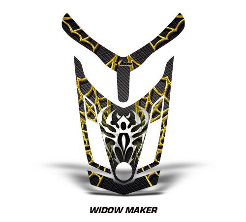 Ski doo rev xr gsx summit sled sticker decal hood graphic kit 2013 widow - ylw