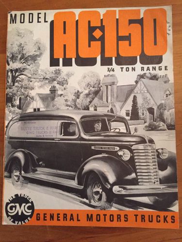 1939 gmc ac150 original factory brochure butte montana dealer