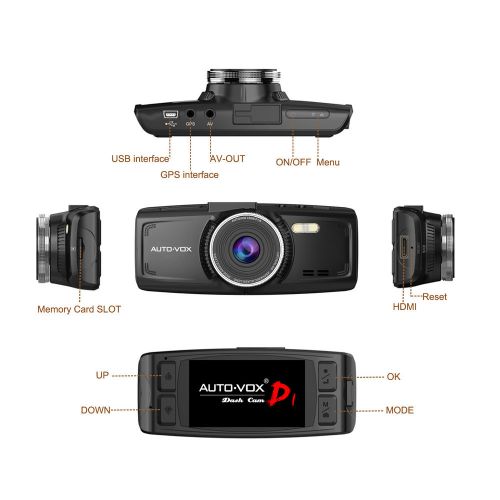 2.7" full hd 1080p car dash dvr camera vehicle video recorder cam night vision