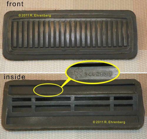 ■■ nos ■■ mopar dodge pickup pedal pad auto trans 72-93 d100 d150 w250 d250 etc