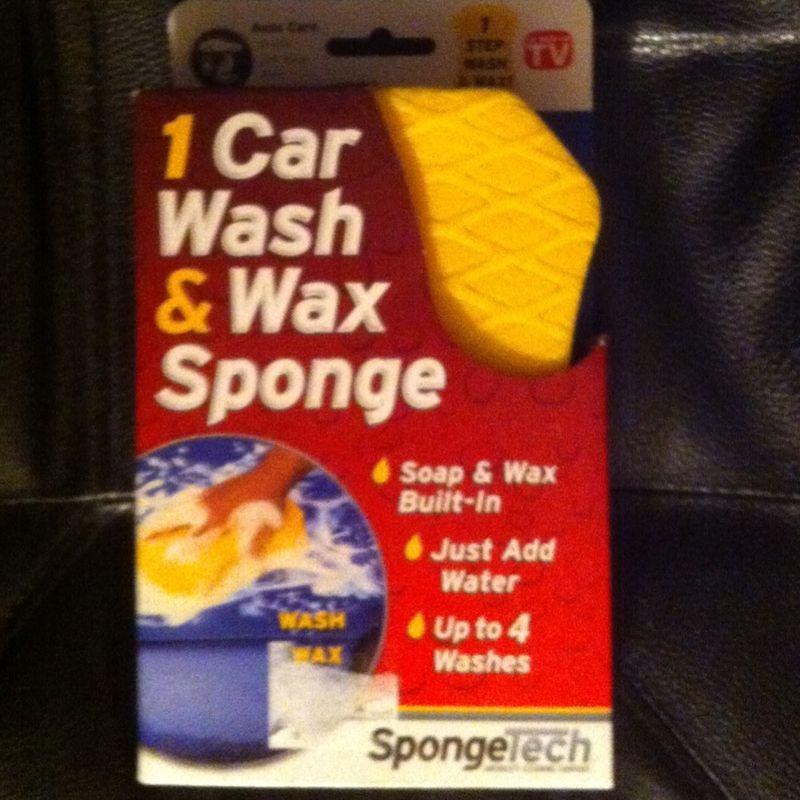 Car wash & wax sponge as seen on tv auto care