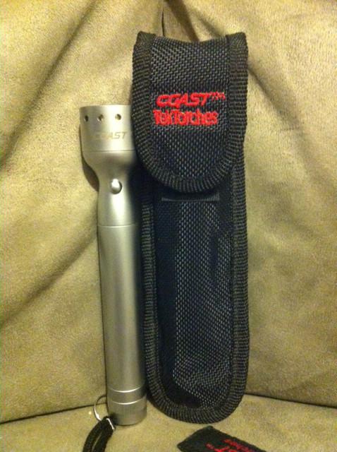 Coast tek torches flashlight with case - white led - great for a power outage!