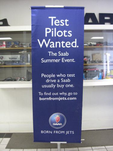 Saab "pilots wanted" banner