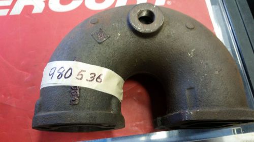 Riser exhaust omc 980536 gm 4 cylinder 153 2.5l 120hp 400 stringer