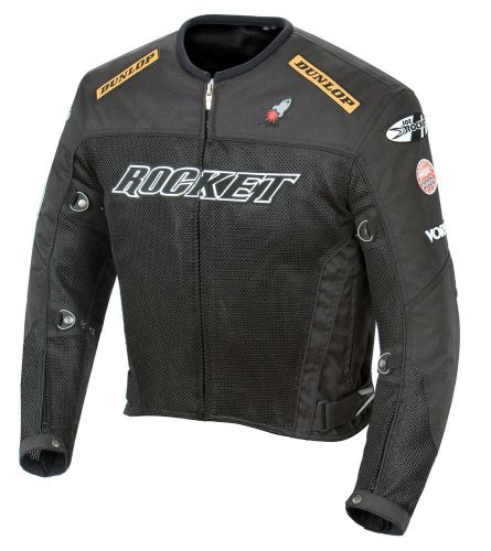 Joe rocket ufo 2.0 mesh jacket black / black / black men's size xl-large