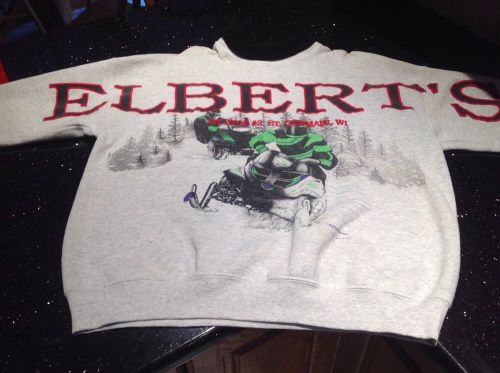 Elbert's st. germain, wi snowmobile sweatshirt pit stop #3 ladies xl