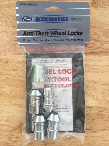 2015 2016 ford mustang edge mkx chrome plated exposed lug nuts wheel locks oem