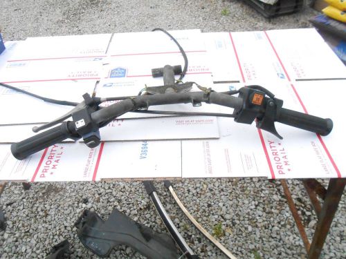 1987 yamaha excell iii 340 snowmobile: handlebars w lots of parts