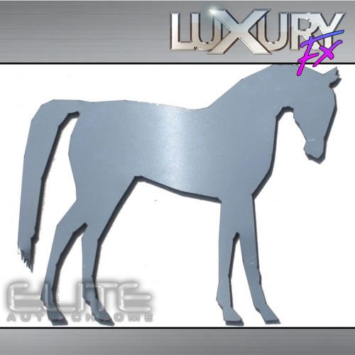 Stainless steel horse emblem - luxfx1754