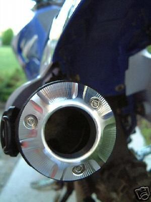 Yamaha 3d cnc billet exhaust tip tt-r50 tt-r110 ttr 110 w/ spark arrestor screen