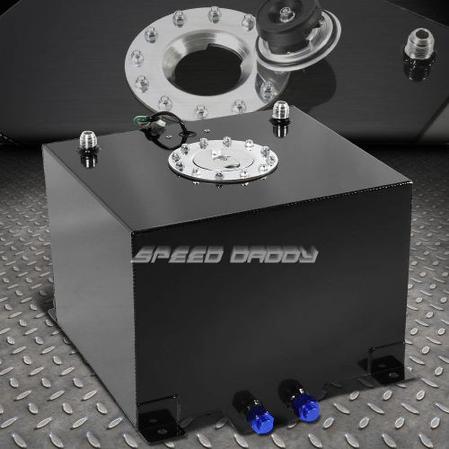 8 gallon/30.5l black coat aluminum racing/drift fuel cell gas tank+level sender