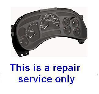03 04 05 06 gm chevrolet chevy silverado gmc sierra diesel gauge repair service