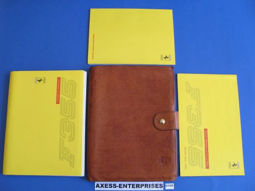 96 1996 ferrari f355 f 355 owners manual service book vintage leather pouch g168
