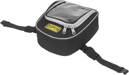 Quadboss reflective series atv tank bag black (qb3-010)