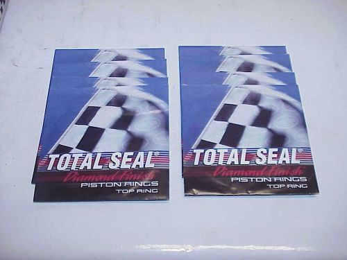 8 new total seal diamond finish piston rings 4.1870 0274 120 6x6 t&amp;b c-72 np df