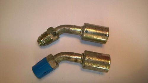 A/c hose fitting steel #8 male 45 r-134a lot405937