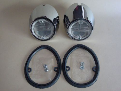 1969 - 1970 ford mustang complete back up light kit - new pair!!