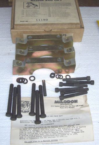 Milodon ductile iron 4 bolt main caps 400 cu in chevrolet nos reduced $$$$