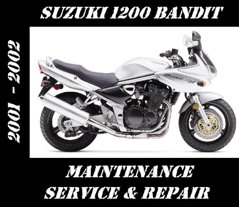 Suzuki gsf1200 bandit 1200 service repair rebuild maintenance manual 2001 2002