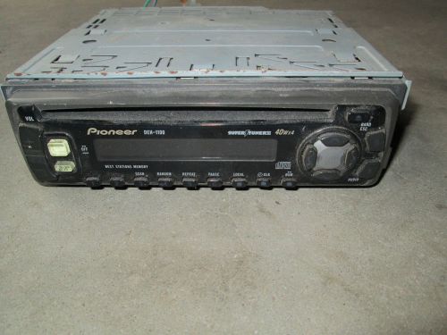 Vintage used automotive in-dash pioneer cd player model deh-1100, stereo audio
