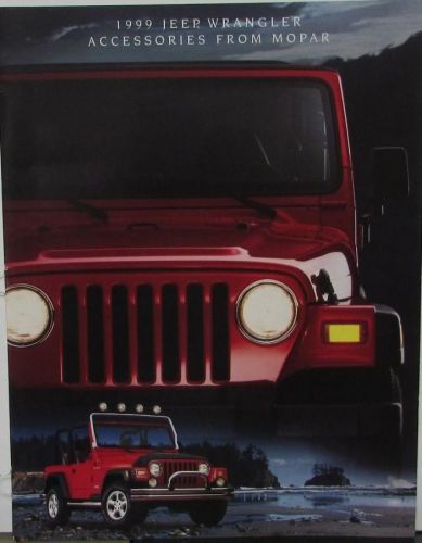 1999 jeep wrangler mopar accessories sales brochure color catalog dealer item