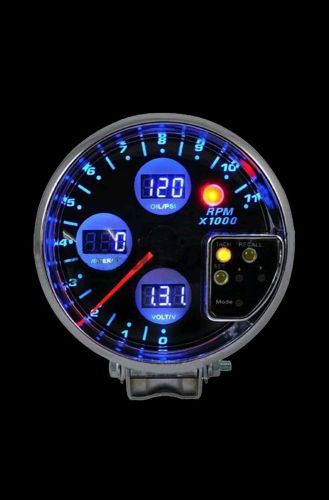 5" digital tachometer w/ tachometer adapter