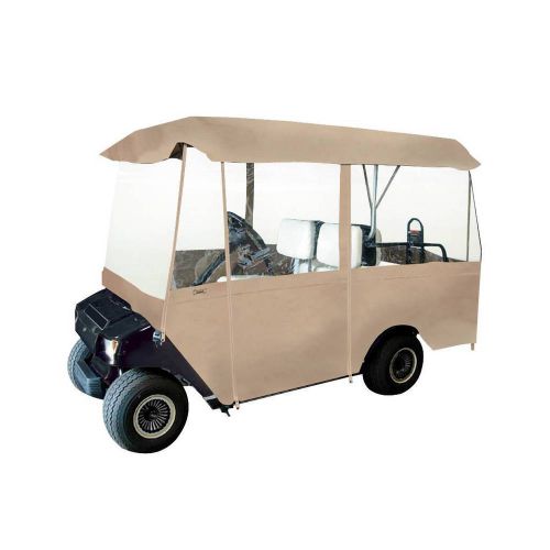 Brand new fairway deluxe 4-pasenger golf car enclosure - sand - free shipping