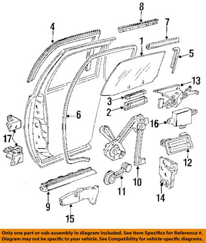 Gm oem glass-rear door-window handle 16627311