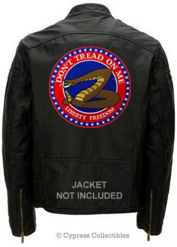 Don't tread on me - embroidered motorcycle biker patch gadsden iron-on snake