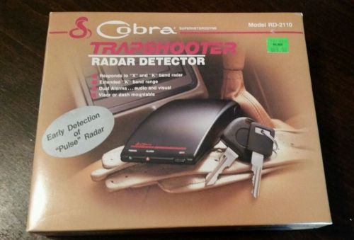 Cobra trapshooter radar detector rd-2110 dynascan corporation nos