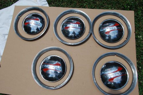 1947 1948 1949-1955 chevrolet 1/2 ton truck  steel hub caps - set of 5