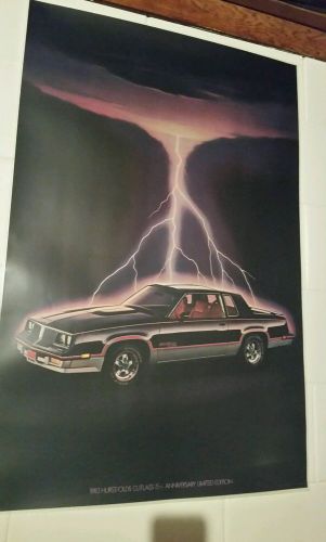 1983 hurst olds oem dealer poster