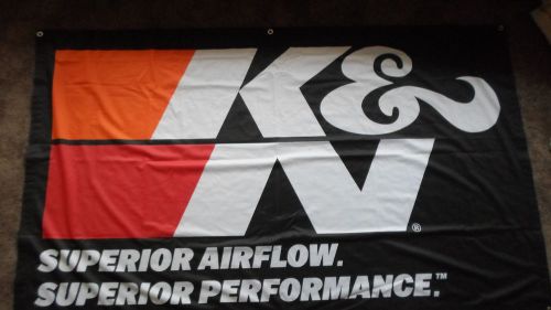 K &amp; n superior airflow superior performance banner ready to hang ~ 3.5&#039; x 6&#039; new