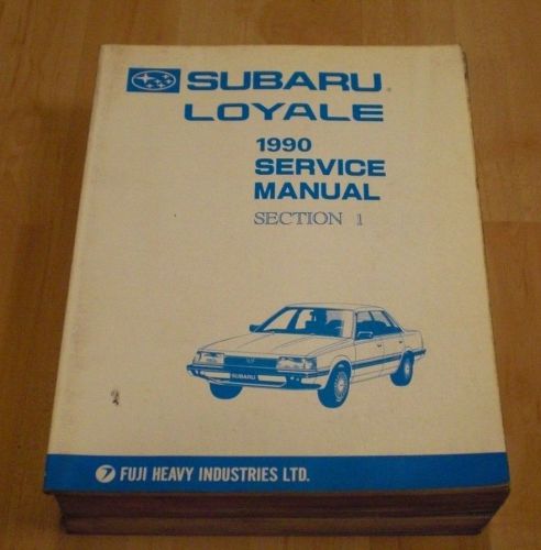 1990 90 subaru loyale shop service manual all  volumes