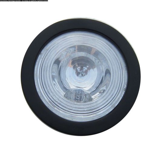 2x round reverse lamp / light (with bulbs) for  trucks trailers clear 24v
