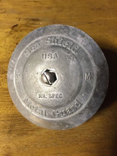 Sea shield marine 4" rudder disc sacrificial boat zinc plate round m medium