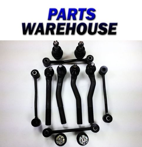 12pc kit for jeep grand cherokee 2wd 4wd 1999 04 rack ends balls 2 year warranty