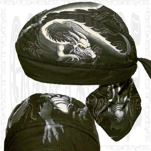 Dragon do 1 black base cap new head wrap doo rag du hat skull hat sweatband