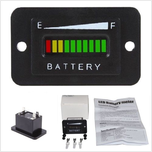 36v volt led battery indicator meter gauge for ezgo club car rv yamaha golf cart