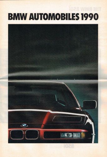 1990 bmw brochure: 325i,325ix,318is,325i,525i,535i,,m5,m3,750il,735il,735i.850i,