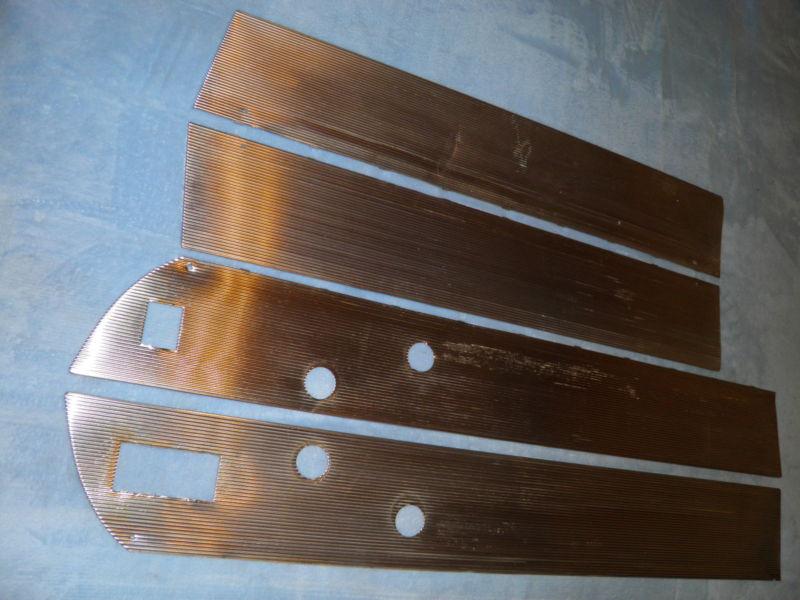 1957 buick roadmaster riviera hardtop sedan door panel stainless steel trim set 