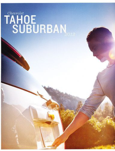 2012 chevrolet tahoe and suburban 28-page original sales brochure mint look wow!
