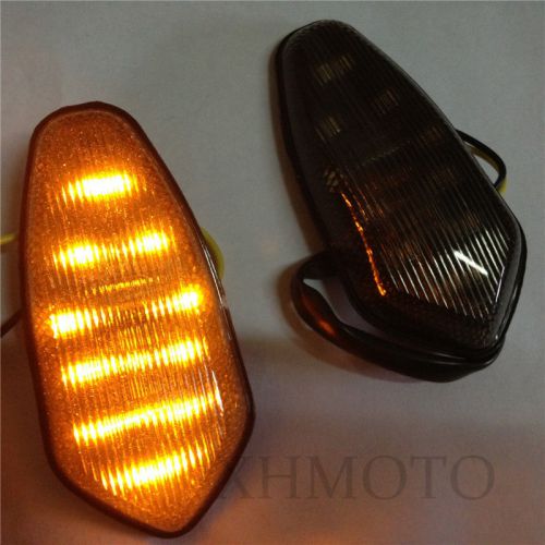 Led flush mount turn signal fit 2003 2004 2005 2006 yama yzf r6 yzfr6 smoke