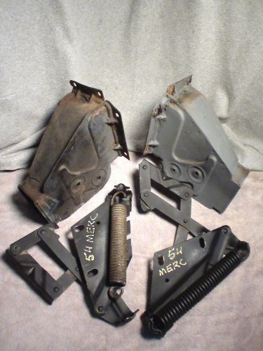 1952 – 1954 mercury ford hood hinges, springs &amp; vent boxes vintage oem