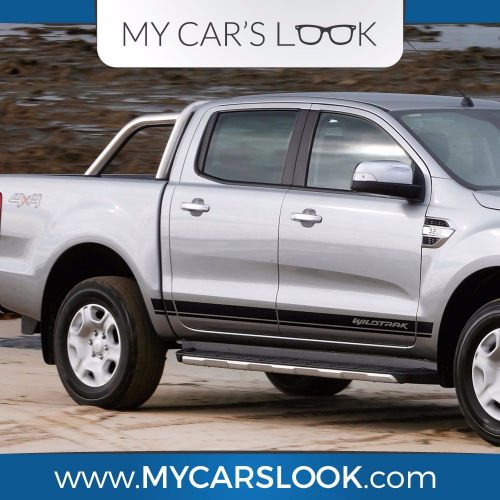 Ford ranger wildtrak 4x4 2011-2015 side stripe decal graphics wildtrak logo