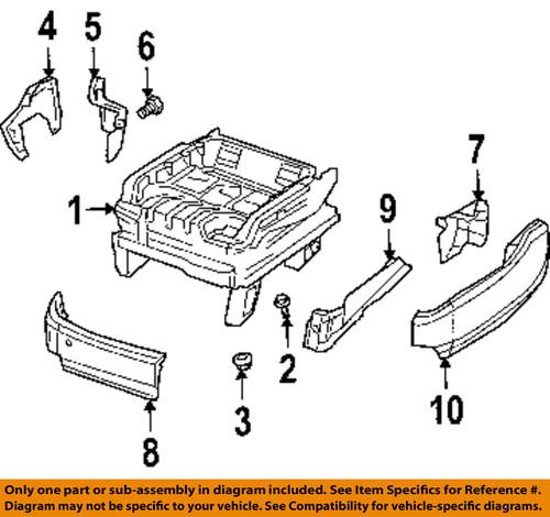 Chrysler oem ym371dvaa seats & tracks-cushion shield