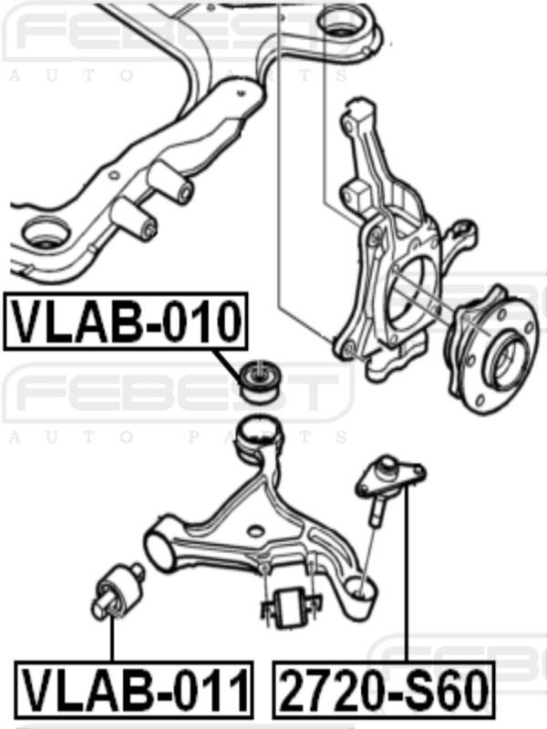 BALL JOINT - VOLVO S60 I 2002-2009 OEM 274548, US $19.95, image 2