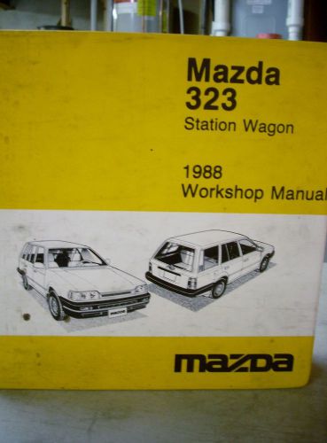 1988 88 mazda 323 station wagon workshop shop service repair manual book