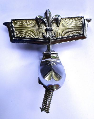 Chevrolet boxy caprice hood ornament emblem trim badge chrome gold excellent